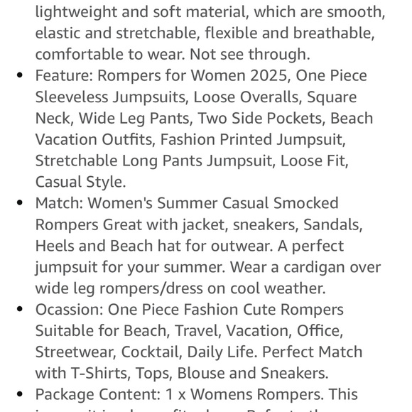 Floral Smocked Romper - Picture 6 of 6